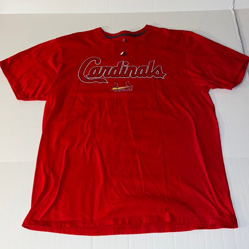 Majestic St Louis Cardinals Unisex XL Red Short Sleeve Tee Shirt